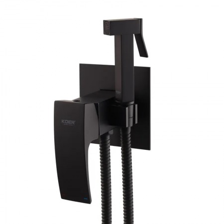 Гигиенический душ встраиваемый Koer KB-23007-05 KR3469 чёрный Гигиенический душ встраиваемый Koer KB-23007-05 KR3469 чёрный